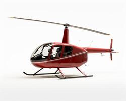 robinson r44 em branco fundo. generativo ai foto