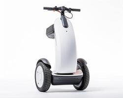 segway em branco fundo. generativo ai foto