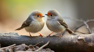 foto do coração derretido dois raio X tetras com a ênfase em expressão do amar. generativo ai