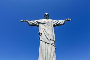 christo redentor estátua do Jesus Cristo dentro rio de janeiro, brasil, sul América foto