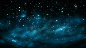 galáxia brilhando starfield ilumina a Sombrio noite céu foto