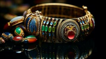 multi colori joalheria comemora indiano cultura beleza foto