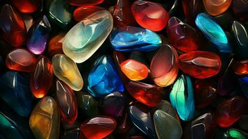 brilhante gemas iluminar natureza beleza dentro abstrato padronizar foto