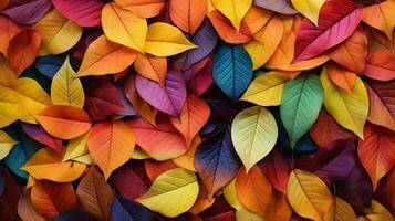 vibrante outono folhas pano de fundo natureza lindo criatividade foto