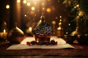 islâmico Novo ano celebração, 4k resolução. ai gerado. foto
