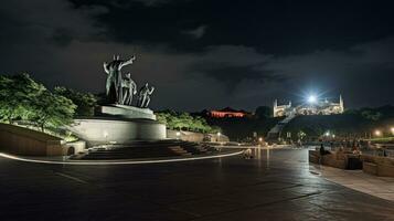 noite Visão do nacional Heróis Acre. generativo ai foto