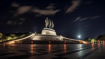 noite Visão do nacional Heróis Acre. generativo ai foto