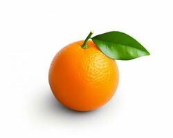 foto do mandarim laranja isolado em branco fundo. generativo ai