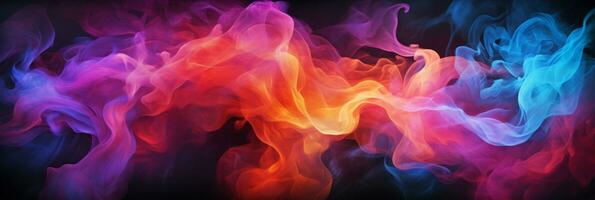 abstrato colorida gráfico movimento em fundo, criativo ondas do gradiente cor fumaça e líquido foto