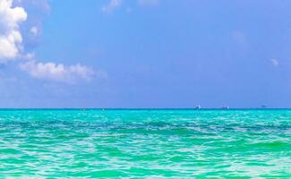 tropical caribe mar panorama Visão para Cozumel ilha paisagem urbana México. foto