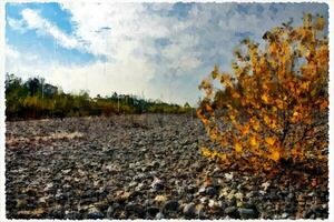 abstrato impressionismo natureza panorama digital pintura foto