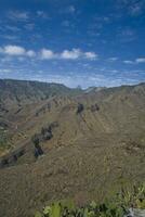 verão natural panorama do a canário ilha Gomera dentro Espanha foto