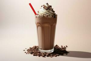 doce chocolate milkshake creme. gerar ai foto