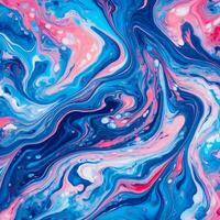 marmorizado azul e Rosa abstrato fundo. líquido mármore gradiente mistura tinta padronizar aguarela ácido lavar textura colorida foto