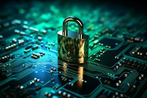 salvaguardando computador redes com cyber dados proteção para conectados segurança ai gerado foto