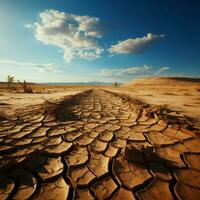 desolação revelado rachado terra dentro deserto revela clima alterar angustiante efeitos para social meios de comunicação postar Tamanho ai gerado foto