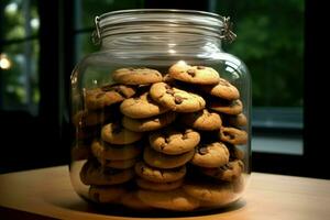 ornamentado biscoitos jar. gerar ai foto