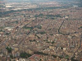 vista aérea de turin foto