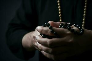 muçulmano oração mãos ritual. gerar ai foto