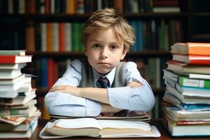 concentração e determinação - superação frustração dentro Educação - ai gerado foto