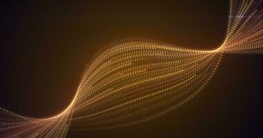 abstrato amarelo laranja brilhando vôo ondas a partir de linhas energia mágico fundo foto
