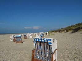 a ilha do Spekeroog dentro a norte mar foto