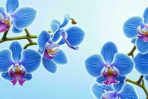 orquídea flor. fundo. ai generativo pró foto