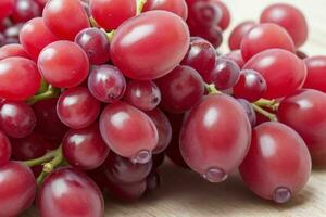 vermelho uvas. fundo. ai generativo pró foto