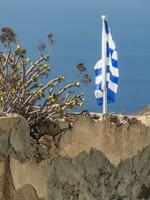 a grego ilha do santorini foto