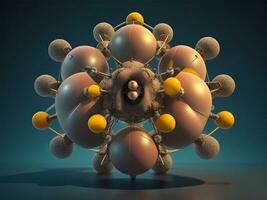 atômico bombear molecular estrutura ilustração foto