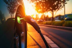 público cobrando pontos para elétrico carros.ai generativo foto