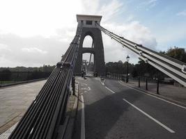 ponte suspensa de clifton em bristol foto