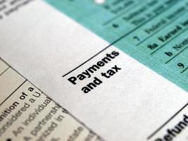 formulários de impostos eua foto