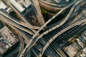 multinível cidade estradas rede. gerar ai foto