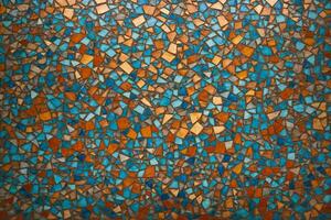 mosaico textura fundo, colorida mosaico textura fundo, mosaico papel de parede, mosaico fundo, ai generativo foto