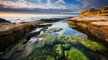 água cênico viagem oceano panorama ai gerado foto