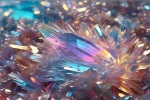 anjo aura quartzo, quartzo fundo, cristal diamante, anjo aura quartzo fundo, cristal fundo, ai generativo foto