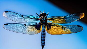 multi cor borboleta asa, frágil elegância dentro natureza gerado de ai foto