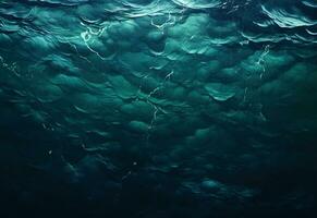 aéreo Visão para oceano ondas. abstrato água superfície do oceano. tormentoso água fundo. criada com generativo ai foto