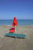 Frangokastello beach creta island covid-19 season background impressos foto