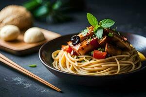 chinês Comida é uma ótimo caminho para pegue seu diariamente dose do Vitamina c. gerado por IA foto