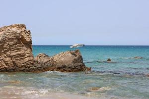 xerokampos praia ilha de creta covid-19 feriados impressões de alta qualidade foto