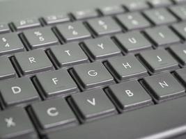 close-up do teclado de computador foto