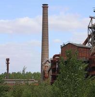 área industrial abandonada da antiga fábrica landschaftpark duisburg nord foto