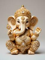 Ganesha, convite, felicidade, Ganesha, Deus. gerado ai foto
