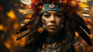 mundo indígena povos dia foto