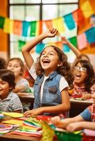 vibrante cultural orgulho hispânico herança bandeira do tradição e alegria - ai gerado foto