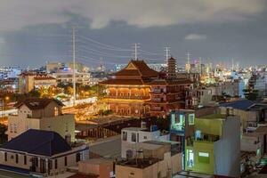 ho chi minh, Vietnã - 21 agosto, 2023 lindo noite às ir vapor, ho chi minh cidade, foto