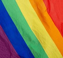bandeira do arco-íris do movimento lgbtq foto