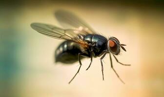 a ágil mosca zooms através a ar, Misturando com da natureza beleza. criando usando generativo ai Ferramentas foto